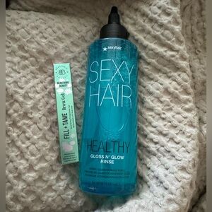 Fill + Tame Brow Gel AND HEALTHY SEXYHAIR
GLOSS N' GLOW ACIDIC CONDITION RINSE